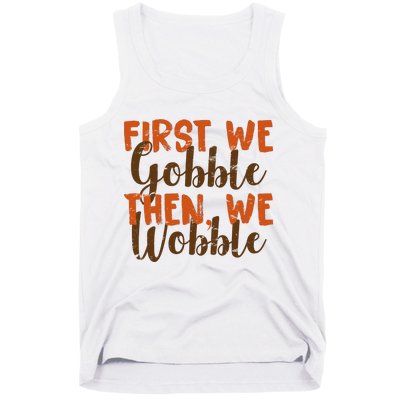 Distress Thanksgiving Wobble Tank Top