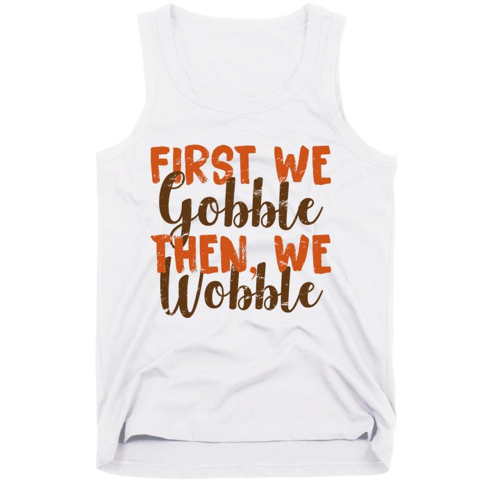 Distress Thanksgiving Wobble Tank Top