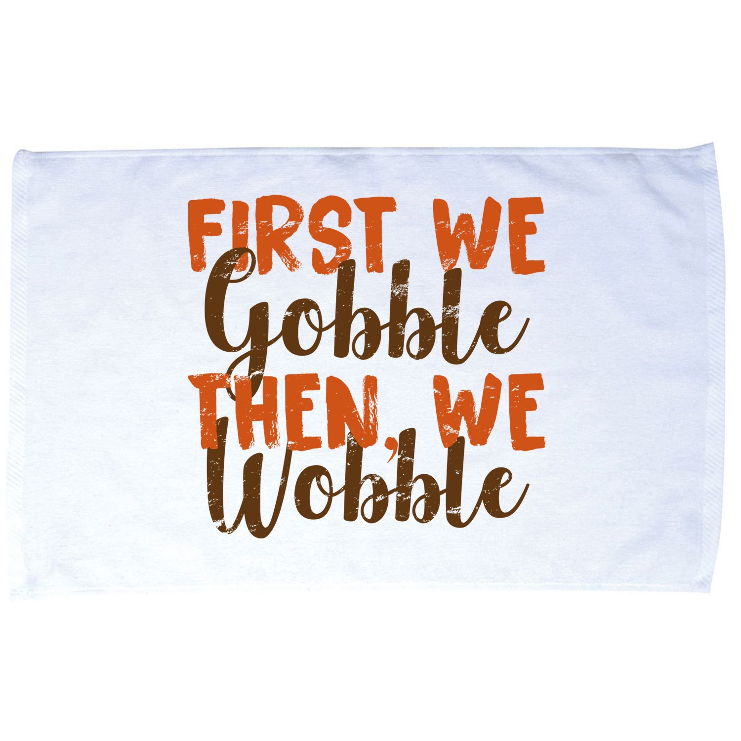 Distress Thanksgiving Wobble Microfiber Hand Towel