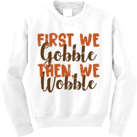 Distress Thanksgiving Wobble Kids Sweatshirt