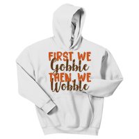 Distress Thanksgiving Wobble Kids Hoodie