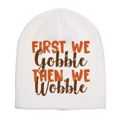 Distress Thanksgiving Wobble Short Acrylic Beanie