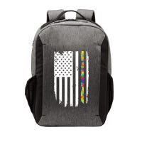 Distress Thin Puzzle Line Autism Awareness Tribute Flag Vector Backpack