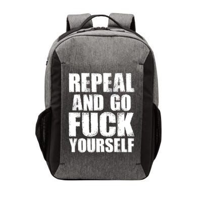 Distressed - Repeal And Go F Yourself Bold Text Vector Backpack