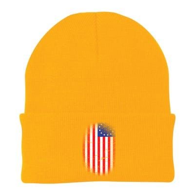 Distressed 13 Colonies Betsy Ross First American Flag Knit Cap Winter Beanie