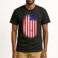 Distressed 13 Colonies Betsy Ross First American Flag Tall T-Shirt