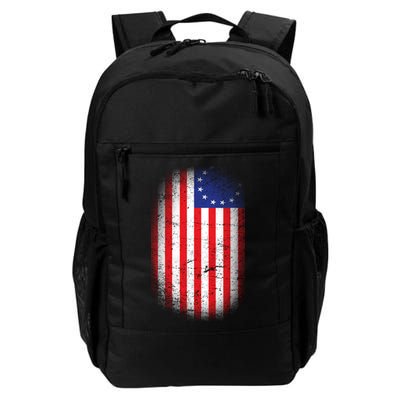 Distressed 13 Colonies Betsy Ross First American Flag Backpack