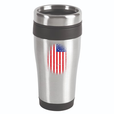 Distressed 13 Colonies Betsy Ross First American Flag 16oz Travel Tumbler