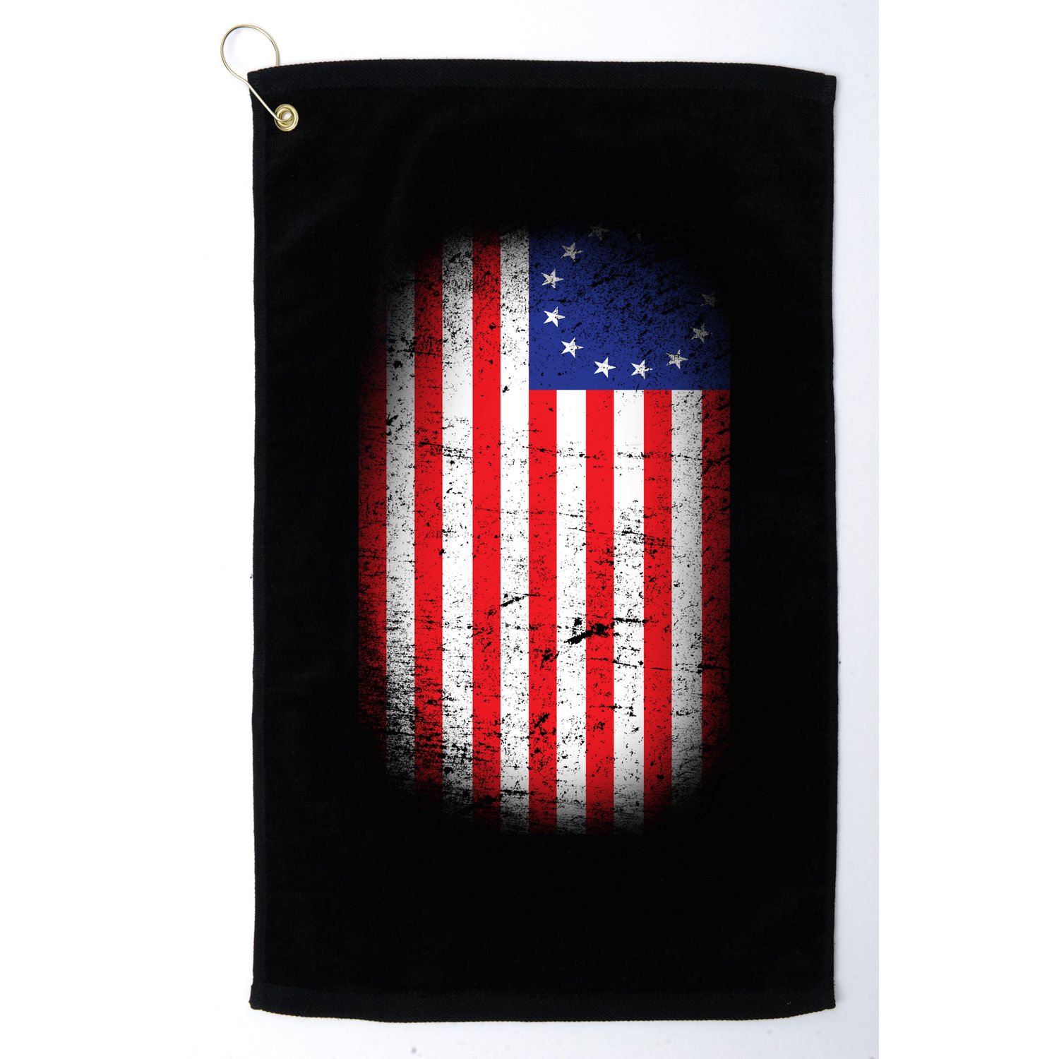 Distressed 13 Colonies Betsy Ross First American Flag Golf Towel