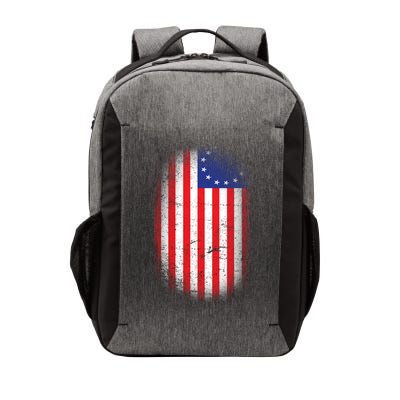 Distressed 13 Colonies Betsy Ross First American Flag Vector Backpack