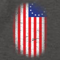 Distressed 13 Colonies Betsy Ross First American Flag Vector Backpack
