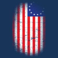 Distressed 13 Colonies Betsy Ross First American Flag Infant Baby Jersey Bodysuit