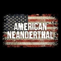 Distressed American Neanderthal Cropped Pullover Crew