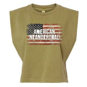 Distressed American Neanderthal Garment-Dyed Women's Muscle Tee