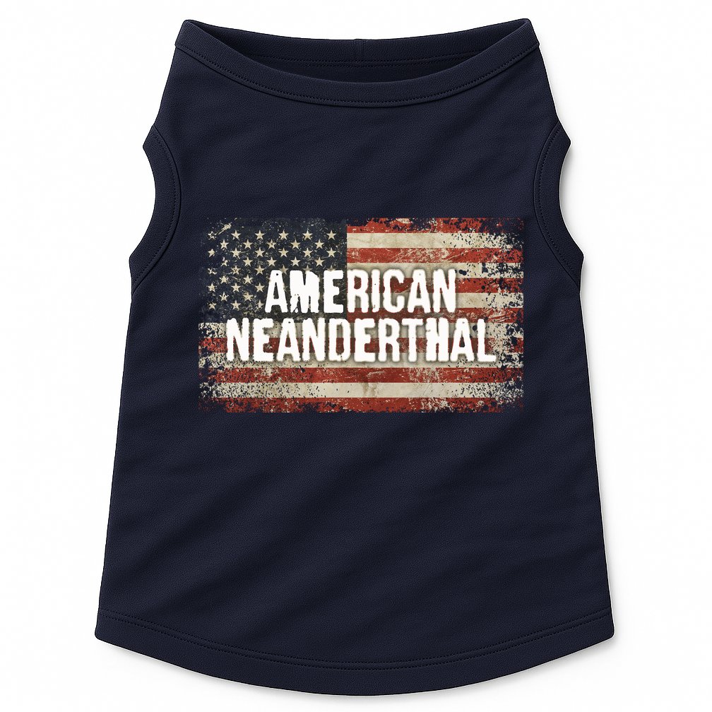 Distressed American Neanderthal Doggie Tank
