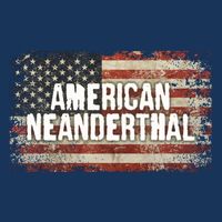 Distressed American Neanderthal Long Sleeve Shirt