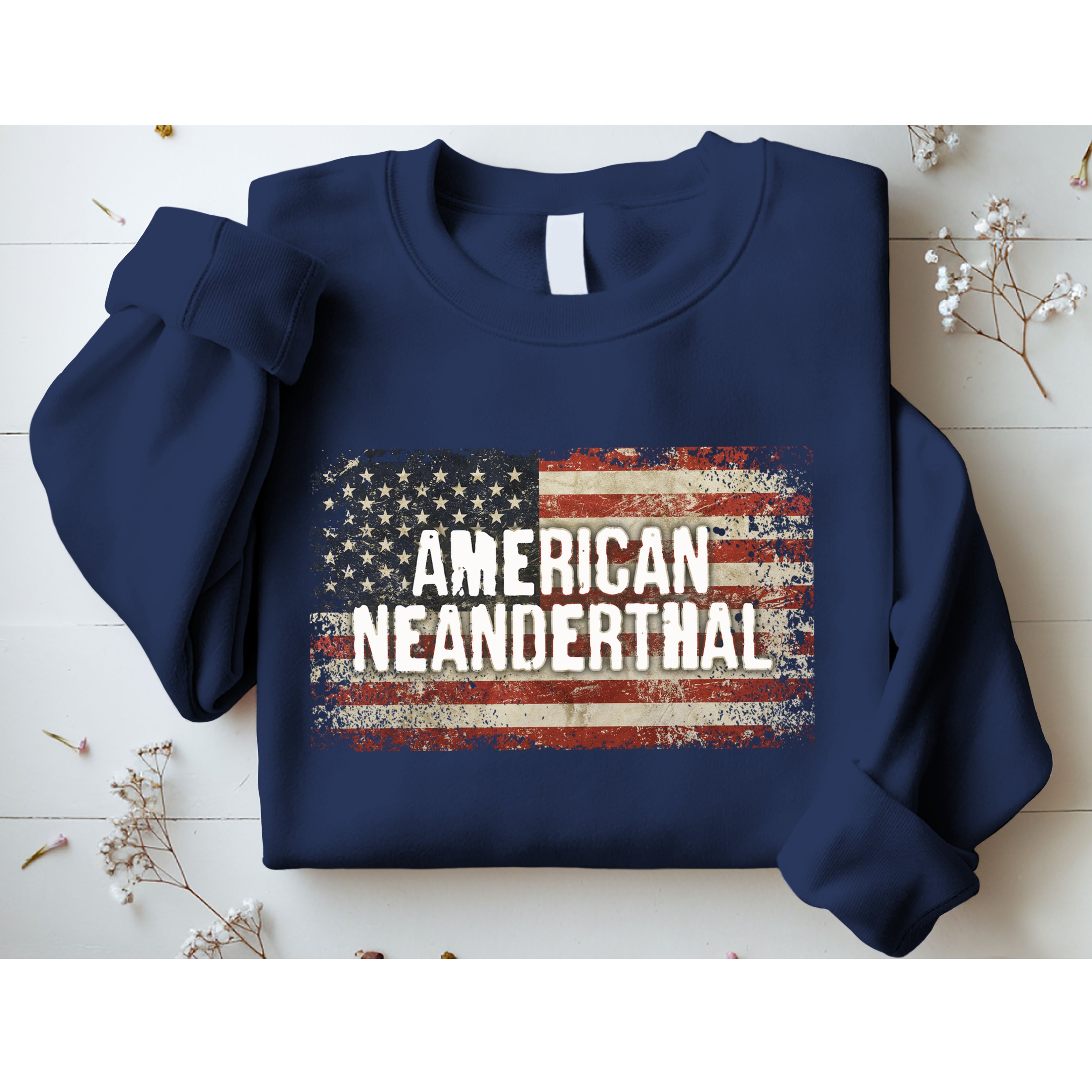 Distressed American Neanderthal Sweatshirt