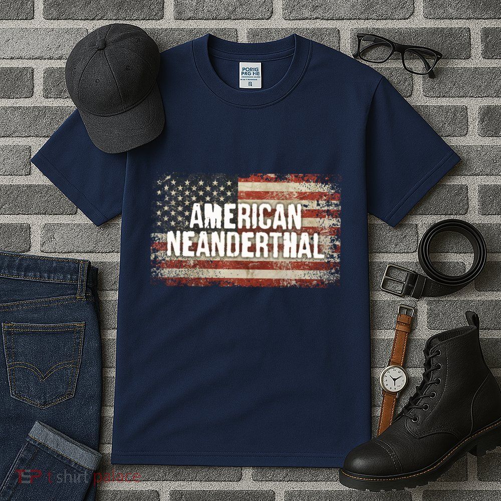 Distressed American Neanderthal Tall T-Shirt