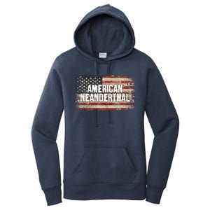 Distressed American Neanderthal Women's Pullover Hoodie