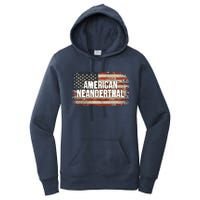 Distressed American Neanderthal Women's Pullover Hoodie