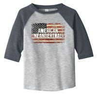 Distressed American Neanderthal Toddler Fine Jersey T-Shirt