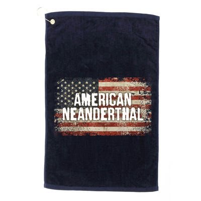 Distressed American Neanderthal Golf Towel