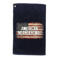 Distressed American Neanderthal Golf Towel