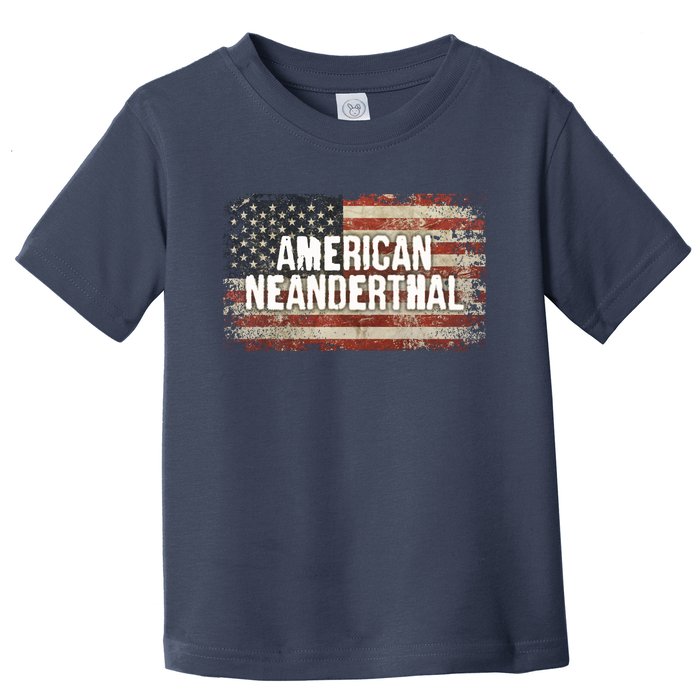 Distressed American Neanderthal Toddler T-Shirt