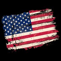 Distressed American US Flag City Backpack
