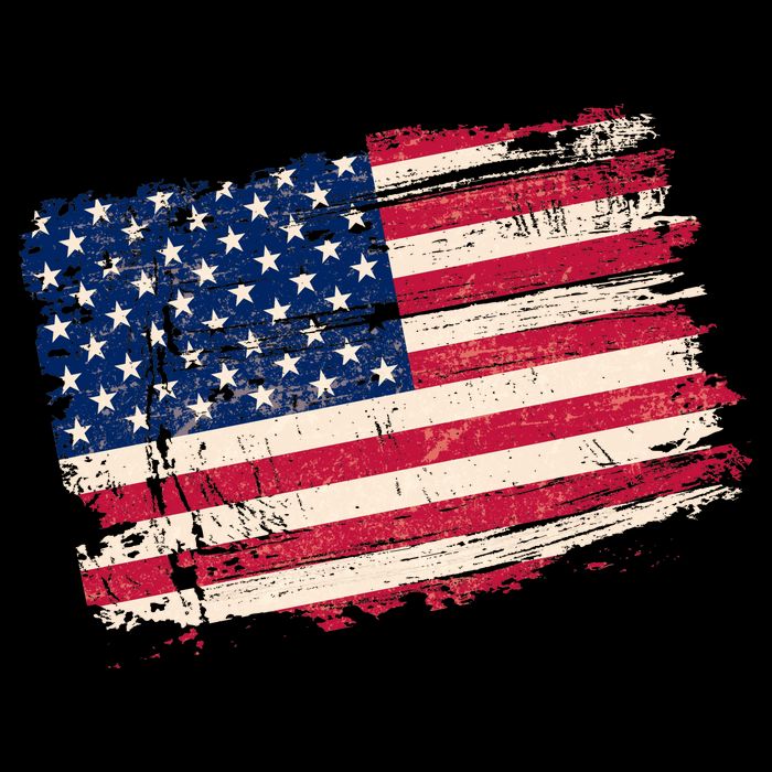 Distressed American US Flag City Backpack