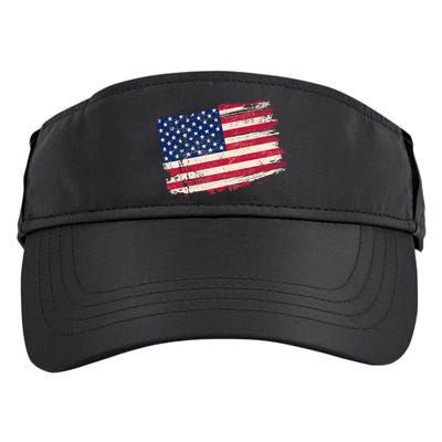 Distressed American US Flag Adult Drive Performance Visor