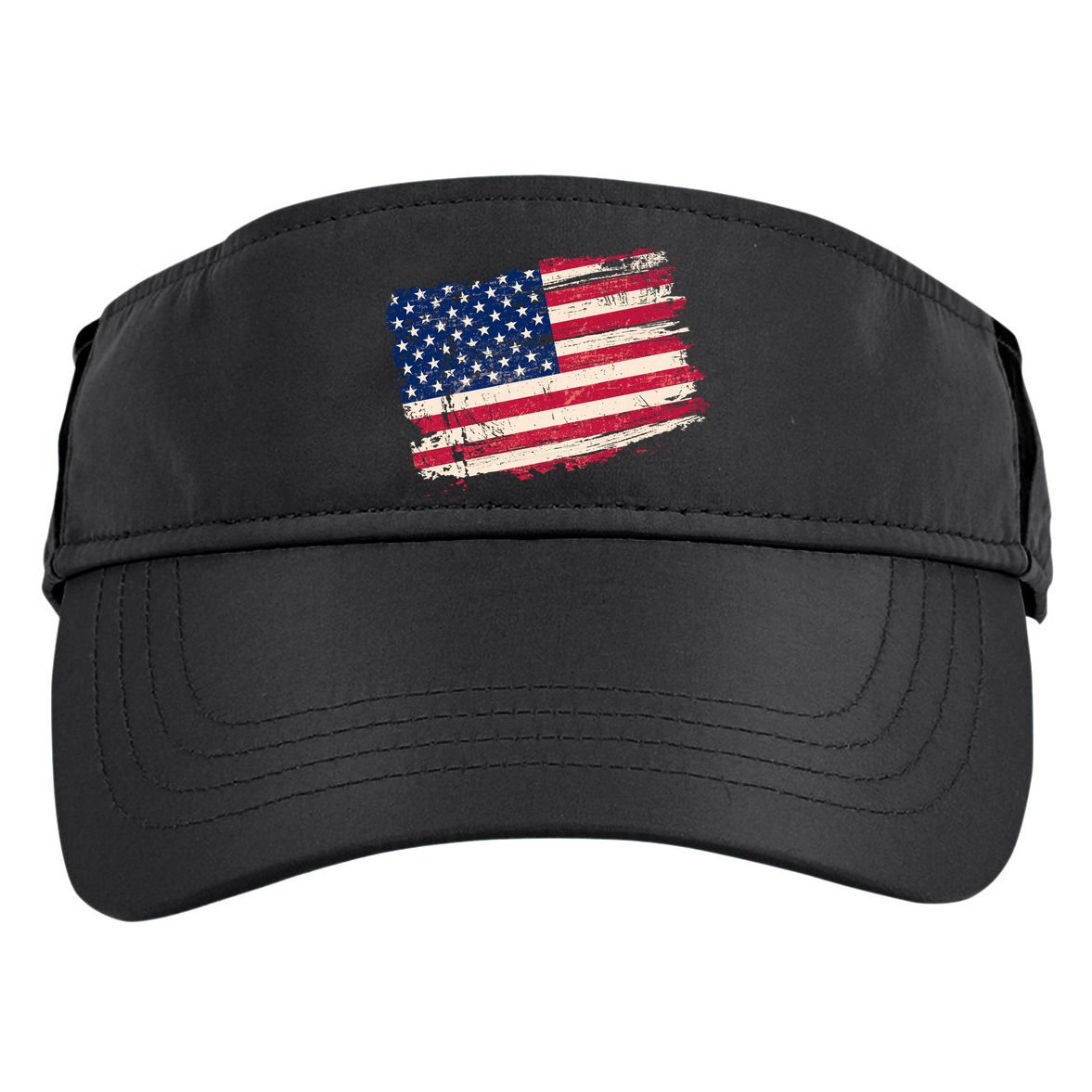Distressed American US Flag Adult Drive Performance Visor