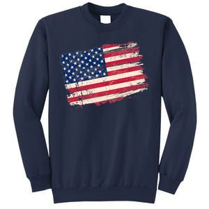 Distressed American US Flag Sweatshirt