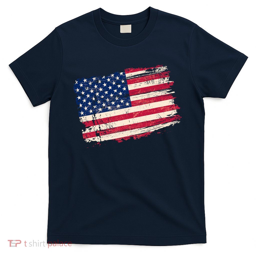 Distressed American US Flag T-Shirt