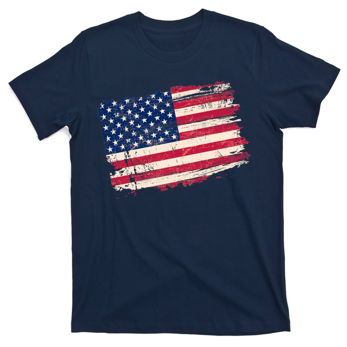 Distressed American US Flag T-Shirt