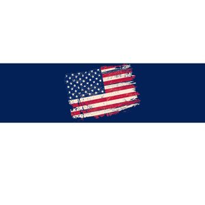 Distressed American US Flag Bumper Sticker