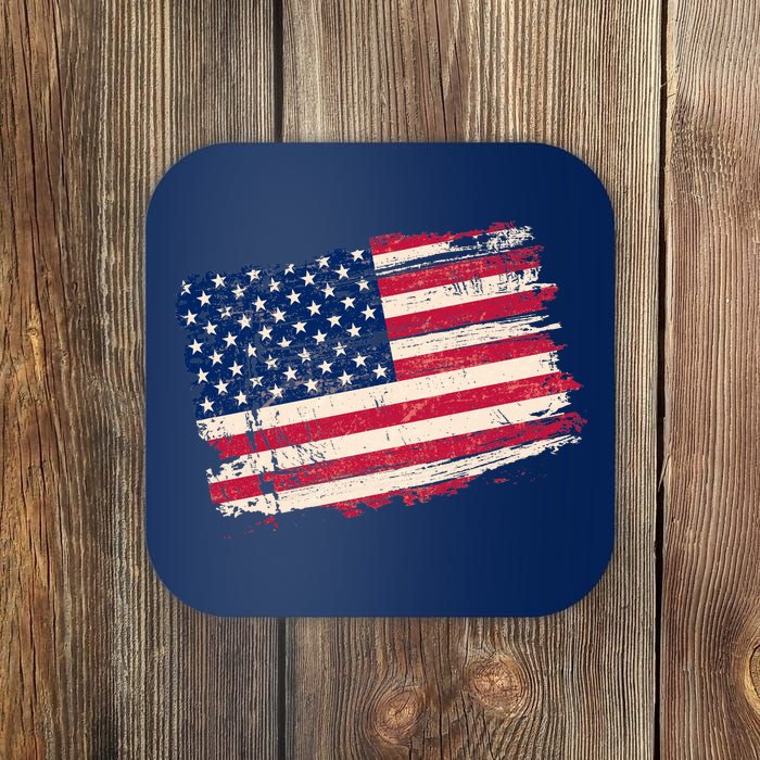 Distressed American US Flag Coaster