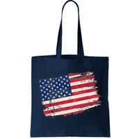 Distressed American US Flag Tote Bag