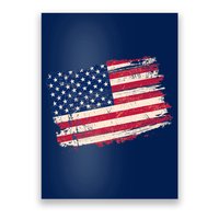 Distressed American US Flag Poster