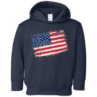 Distressed American US Flag Toddler Hoodie