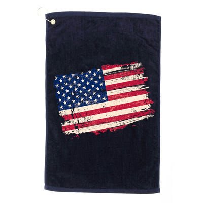 Distressed American US Flag Golf Towel