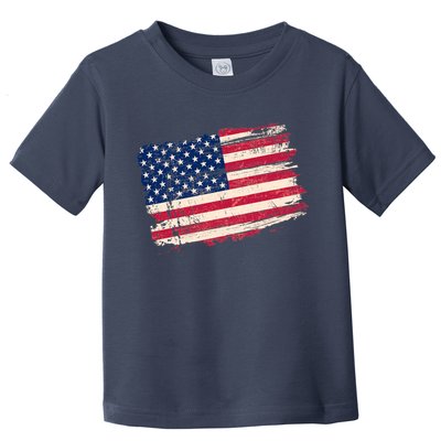 Distressed American US Flag Toddler T-Shirt