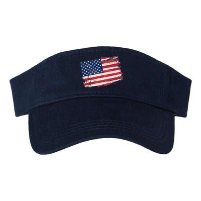 Distressed American US Flag Valucap Bio-Washed Visor