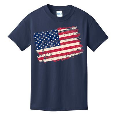 Distressed American US Flag Kids T-Shirt