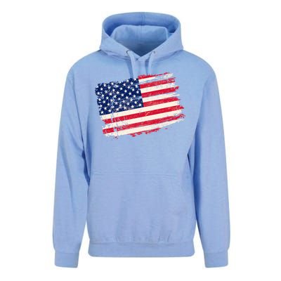 Distressed American US Flag Unisex Surf Hoodie