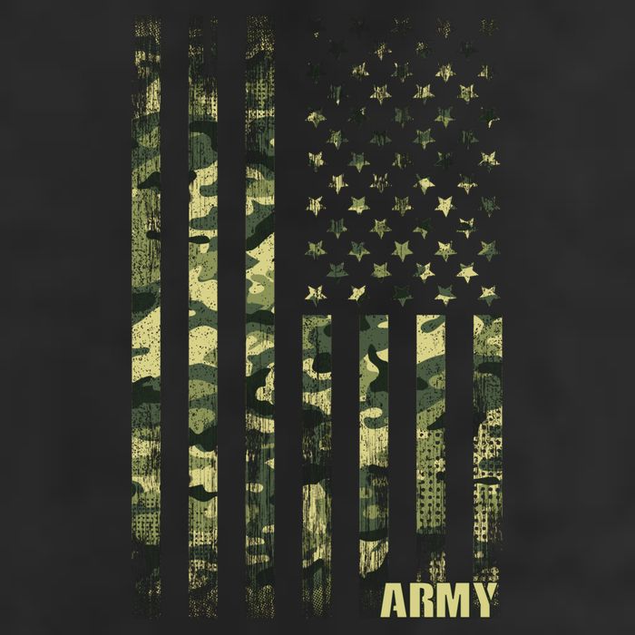 Distressed Army USA Flag Cool Comfort Performance Bucket Hat