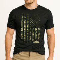 Distressed Army USA Flag Cooling Performance Crew T-Shirt
