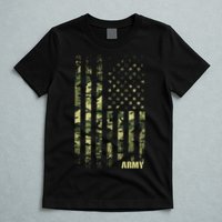 Distressed Army USA Flag T-Shirt