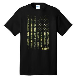 Distressed Army USA Flag Tall T-Shirt