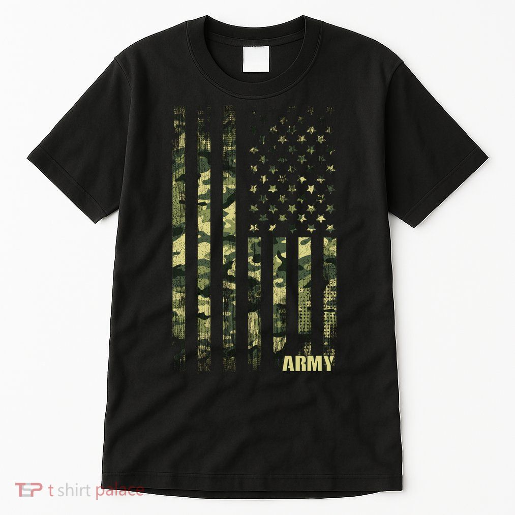 Distressed Army USA Flag Tall T-Shirt